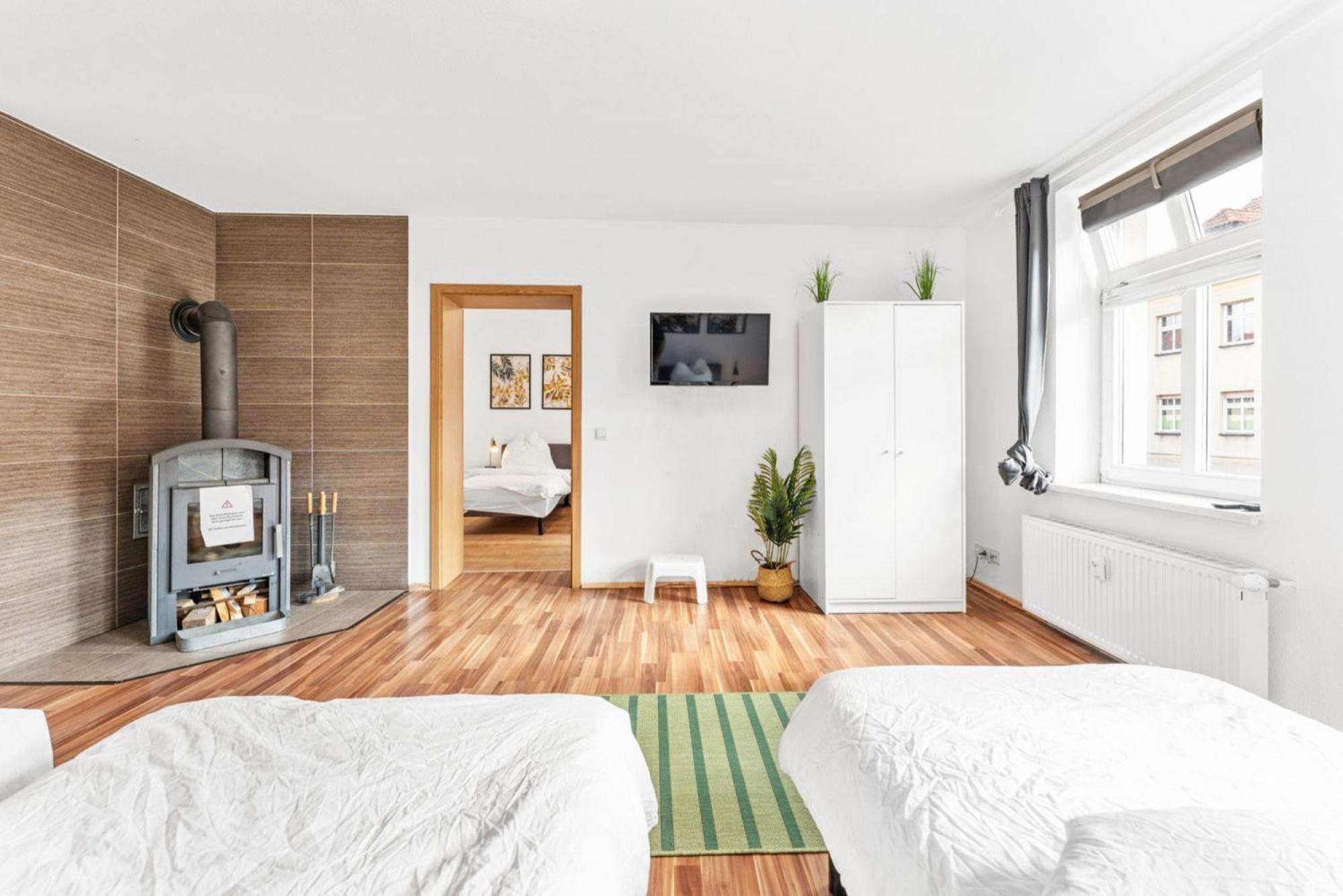 Cosy With Balcony And Fireplace Apartment Juterbog
